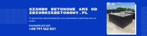 szambo betonowe 6m3 - szambo betonowe 6m3