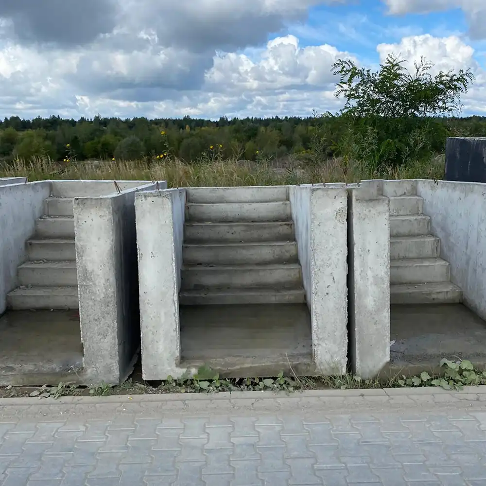 Schody Betonowe do Ziemianki Ogrodowej