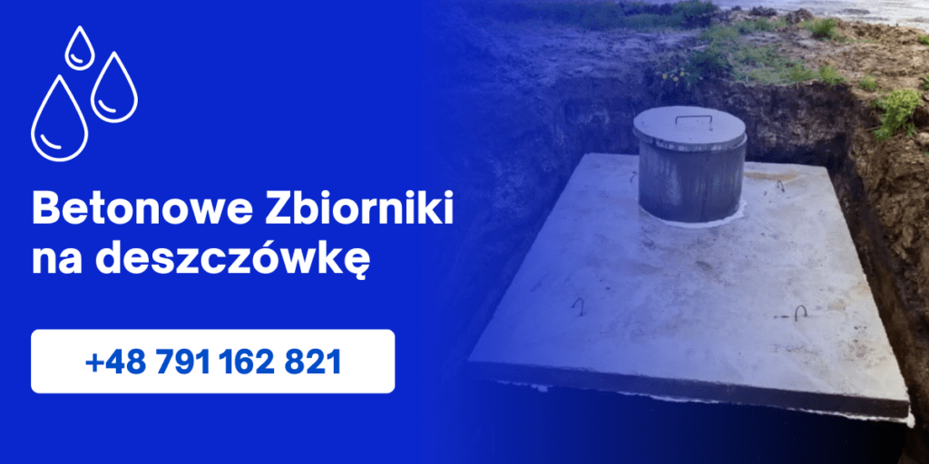 Betonowy zbiornik na deszczówkę